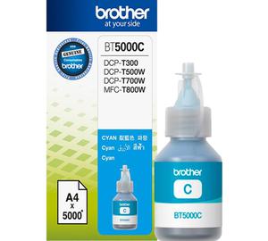Бутылка с чернилами Brother BT5000C, оригинальный, cyan (голубой), ресурс 41,8мл., 5000 стр., цена — 1350 руб.
