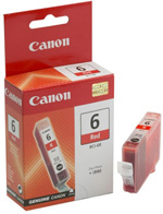 Картридж Canon BCI-6R [8891A002], оригинальный, red (красный), ресурс 2300