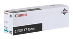 Картридж Canon C-EXV17 C [0261B002], оригинальный, cyan (голубой), ресурс 30000
