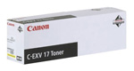 Картридж Canon C-EXV17 Y [0259B002], оригинальный, yellow (желтый), ресурс 30000