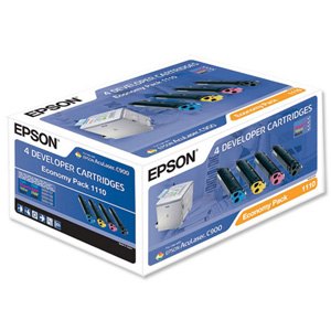 Картридж Epson C13S051110, оригинальный, multipack (набор), ресурс K-4500, CMY-по 1500, цена — 14390 руб.