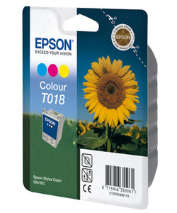 Картридж Epson c13t01840110 (T018), оригинальный, CMY (цветной), ресурс 300, цена — 2720 руб.