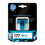 Картридж HP (Hewlett-Packard) C8771HE (№177), оригинальный, cyan (голубой), ресурс 400
