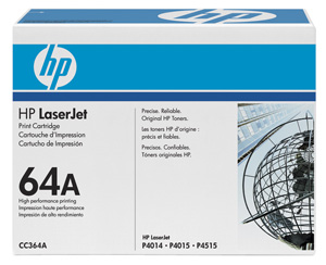 Картридж HP (Hewlett-Packard) CC364A (№64A), оригинальный, black (черный), ресурс 10000 стр., цена — 26260 руб.