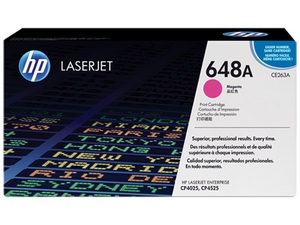 Картридж HP (Hewlett-Packard) CE263A (№648A), оригинальный, magenta (пурпурный), ресурс 11000 стр., цена — 43130 руб.