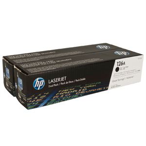 Двойная упаковка HP (Hewlett-Packard) CE310AD (№126), оригинальный, black (черный), ресурс 2*1200 стр., цена — 15650 руб.