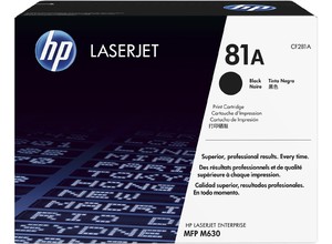 Картридж HP (Hewlett-Packard) CF281A (№81A), оригинальный, black (черный), ресурс 10500, цена — 26040 руб.