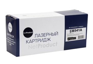 Картридж NetProduct N-CB541A, cyan (голубой), ресурс 1500 стр., для HP Color LaserJet CM1312/MFP/nfi; CP1215/1515/n/1518/ni; Canon LBP 5050/MF8030/8050/8080cw