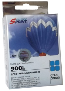 Картридж SolutionPrint SP-900iC (LC900C), cyan (голубой), ресурс 400 стр., цена — 420 руб.