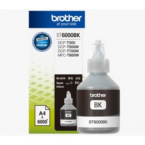 Бутылка с чернилами Brother BT6000BK, оригинальный, black (черный), ресурс 108мл., 6000 стр., цена — 1100 руб.