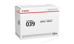 Картридж Canon 039 BK [0287C001], оригинальный, black (черный), ресурс 11000 стр., для Canon i-SENSYS LBP351x; LBP352x
