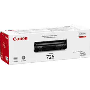 Картридж Canon 726 [3483B002], оригинальный, black (черный), ресурс 2100 стр., цена — 5460 руб.