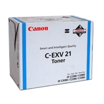 Тонер-картридж CANON C-EXV21 C [0453B002], оригинальный, cyan (голубой), ресурс 14000, для Canon imageRUNNER C2380/C2880/C3080/C3380/C3580