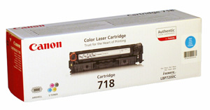 Картридж Canon 718 C [2661B002], оригинальный, cyan (голубой), 2900 стр., для Canon i-SENSYS MF8330; i-SENSYS MF8350; LBP-7200; i-SENSYS LBP7660Cdn; i-SENSYS LBP7680Cx; MF8380Cdw; MF8360Cdn; MF8340Cdn