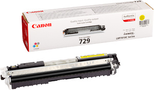 Картридж Canon 729 Y [4367B002], оригинальный, yellow (желтый), ресурс 1000 стр., цена — 7130 руб.