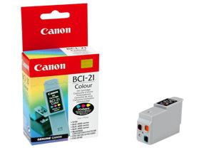 Картридж Canon BCI-21C [0955A002], оригинальный, CMY (цветной), ресурс 100, цена — 1020 руб.