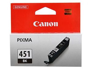 Картридж Canon CLI-451BK [6523B001], оригинальный, black (черный), ресурс 376 стр., для Canon PIXMA IP7240/8740; PIXMA MG5440/5540/6340/6440/7140