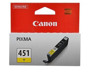 Картридж Canon CLI-451Y [6526B001], оригинальный, yellow (желтый), ресурс 344 стр., для Canon PIXMA IP7240/8740; PIXMA MG5440/5540/6340/6440/7140
