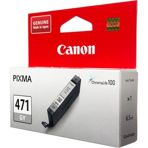 Картридж Canon CLI-471GY [0404C001], оригинальный, gray (серый), ресурс 125 стр., для Canon PIXMA MG7740, TS8040, TS9040