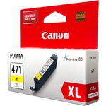 Картридж Canon CLI-471Y XL [0349C001], оригинальный, yellow (желтый), объем 10.8 ml, ресурс 715 стр., для Canon PIXMA MG5740, MG6840, MG7740, TS5040, TS6040, TS8040, TS9040