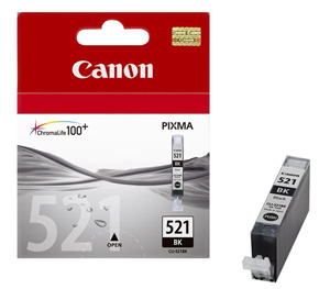 Картридж Canon CLI-521BK [2933B004], оригинальный, black (черный), ресурс 1505, цена — 2180 руб.