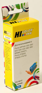 Картридж Hi-Black HB-CLI-521C, cyan (голубой), ресурс 446 стр., цена — 350 руб.