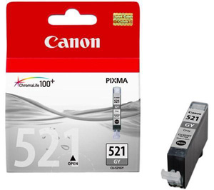 Картридж Canon CLI-521GY [2937B004], оригинальный, gray (серый), ресурс 446, цена — 10 руб.