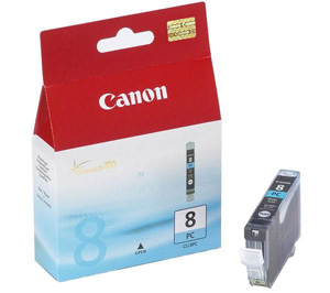 Картридж Canon CLI-8PC [0624B001], оригинальный, cyan photo (голубой фото), ресурс 450, цена — 1870 руб.