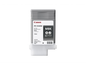 Картридж Canon PFI-102MBK [0894B001], оригинальный, black matte (черный матовый), объем 130 мл., для Canon imagePROGRAF iPF500/510/600/605/610/650/655; iPF700/710/720/750/755/760/765/LP17