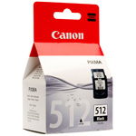 Картридж Canon PG-512 [2969B007], оригинальный, black (черный), ресурс 401 стр., для Canon PIXMA MP230/240/250/252/260/270/272/280/282/480/490/492/495/499; MX320/330/340/350/360/410/420; iP2700/2702