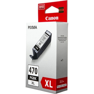 Картридж Canon PGI-470PGBK XL [0321C001], оригинальный, black (черный), объем 22.2 ml, ресурс 500 стр., для Canon PIXMA MG5740, MG6840, MG7740, TS5040, TS6040, TS8040, TS9040