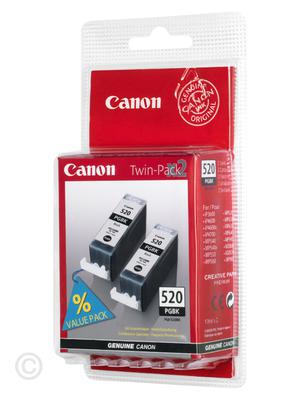 Набор картриджей Canon PGI-520BK [2932B012] Twin, оригинальный, black (черный), ресурс 2*344, цена — 2000 руб.