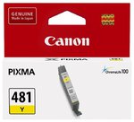 Картридж Canon CLI-481Y [2100C001], оригинальный, желтый, 259 стр.