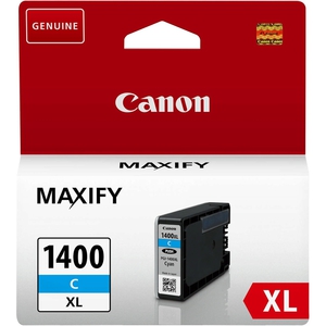 Картридж Canon PGI-1400XL C [9202B001], оригинальный, cyan (голубой), ресурс 1020 стр., для Canon MAXIFY MB2040/2140/2340/2740