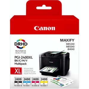 Набор картриджей Canon PGI-2400XL MULTIPACK [9257B004], оригинальный, BK/C/M/Y,  для Canon MAXIFY MB5040/MB5140/MB5340/MB5440; iB4040/iB4140