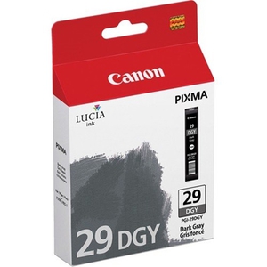 Картридж Canon PGI-29DGY [4870B001], оригинальный, dark gray (темно-серый), ресурс 10x15 (670 ф.), A3 (119 ф.), цена — 10 руб.