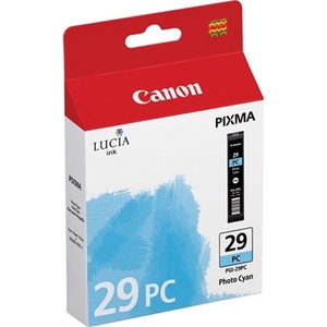 Картридж Canon PGI-29PC [4876B001], оригинальный, cyan photo (голубой фото), ресурс 10x15 (1375 ф.), A3 (400 ф.), цена — 3990 руб.