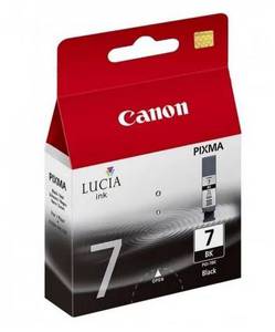 Картридж Canon PGI-7BK [2444B001], оригинальный, black (черный), объем 25 мл., ресурс 150 стр., для Canon PIXMA iX7000; PIXMA Pro9000 Mark II; PIXMA Pro9500