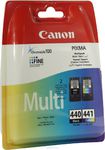 Набор картриджей Canon PG-440 и CL-441 [5219B005], черный и цветной, оригинальный, для Canon PIXMA MG2140/2240/3140/3240/3540/3640; MG4140/4240; MX374/434/454/514; TS5140