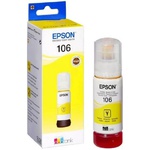 Контейнер чернилами Epson C13T00R440 (106), оригинал, yellow (желтый), объем 70 мл. (1900 фотографий формата 10х15), для Epson L7160/L7180