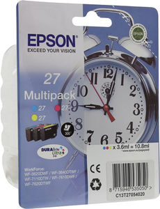 Набор картриджей Epson C13T27054020 (T2705/27), оригинальный, ресурс 3 цвета (T2702+T2703+T2704), цена — 5040 руб.