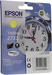 Картридж Epson C13T27144020 (T2714), оригинальный, yellow (желтый), ресурс 1100 стр., цена — 4590 руб.