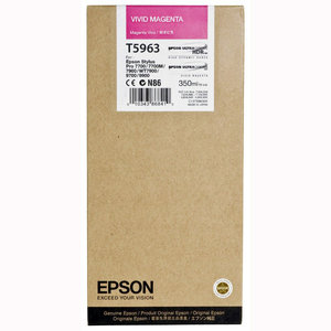Картридж Epson C13T596300 (T5963), оригинальный, magenta (пурпурный), 350 мл., для Epson Stylus Pro 7890/7900/9890/9900; WT7900
