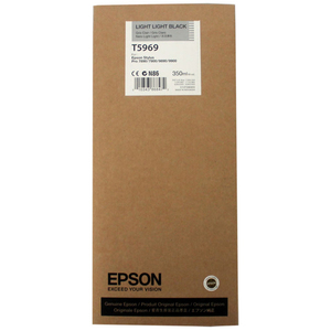 Картридж Epson C13T596900 (T5969), оригинальный, light light black (светло-серый), 350 мл., для Epson Stylus Pro 7890/7900/9890/9900; WT7900