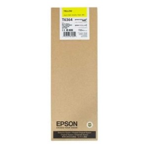 Картридж повышенной емкости Epson C13T636400 (T6364), оригинальный, yellow (желтый), 700 мл., для Epson Stylus Pro 7890/7900/9890/9900; WT7900