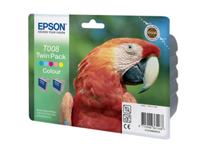 Картридж Epson c13t00840310 (T008), оригинальный, CMY (цветной), ресурс 2*220, цена — 2870 руб.