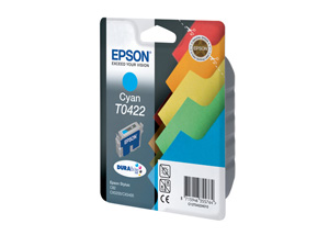Картридж Epson c13t04224010 (T0422), оригинальный, cyan (голубой), ресурс 420, цена — 1560 руб.