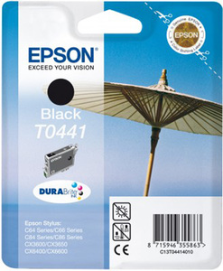 Картридж Epson c13t04414010 (T0441), оригинальный, black (черный), ресурс 400, цена — 2500 руб.