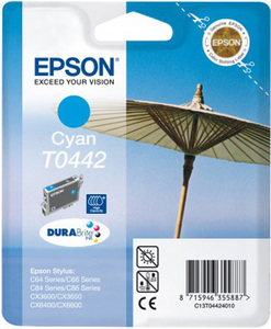 Картридж Epson c13t04424010 (T0442), оригинальный, cyan (голубой), ресурс 450, цена — 1630 руб.