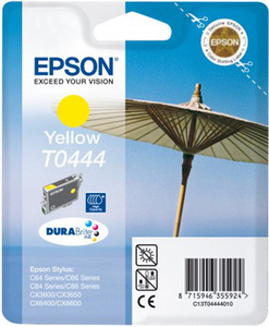 Картридж Epson c13t04444010 (T0444), оригинальный, yellow (желтый), ресурс 450, цена — 1630 руб.